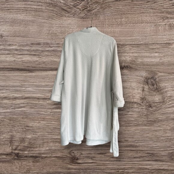 Lauren Ralph Lauren White Plush Terry Robe • Women’s M‎ • Tie Bathrobe Soft Cozy - Picture 3 of 6